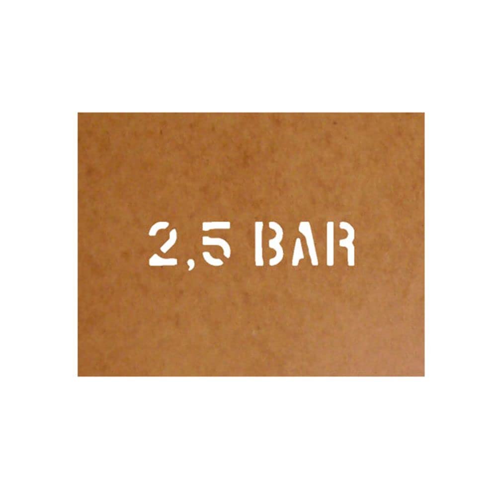 2,5 bar Schablone Bundeswehr Ölkarton Lackierschablone 2,5x11cm #15108 von Copytec