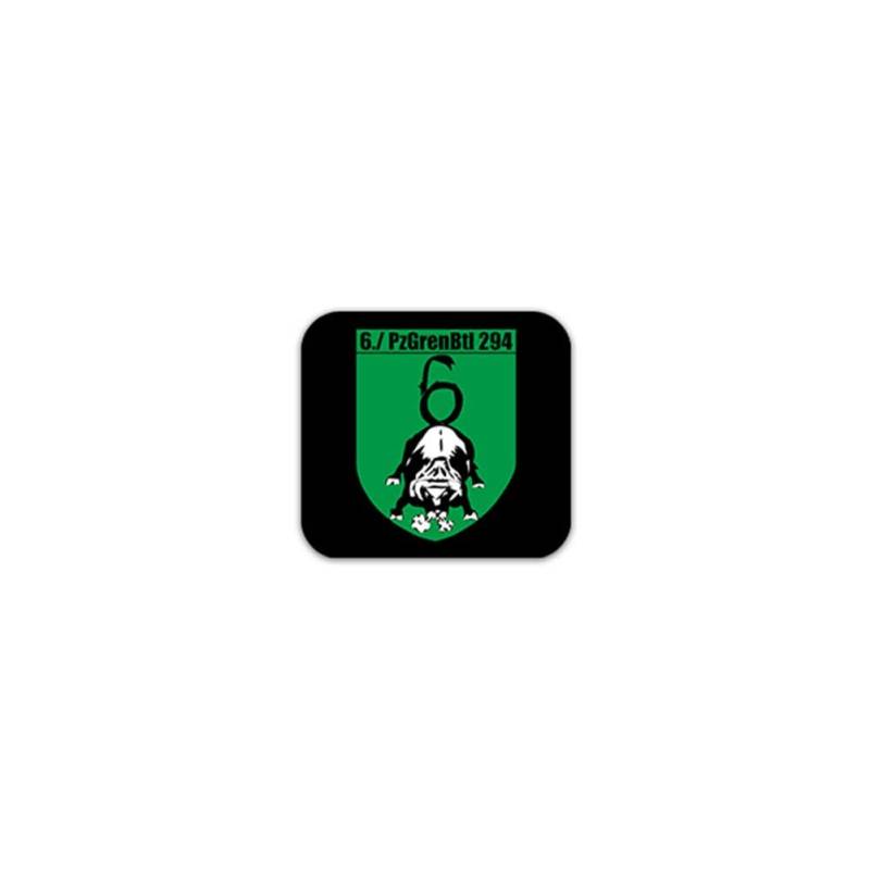 Aufkleber/Sticker 6 PzGrenBtl 294 Panzergrenadierbataillon BW Heer 7x6,4cm A2683 von Copytec