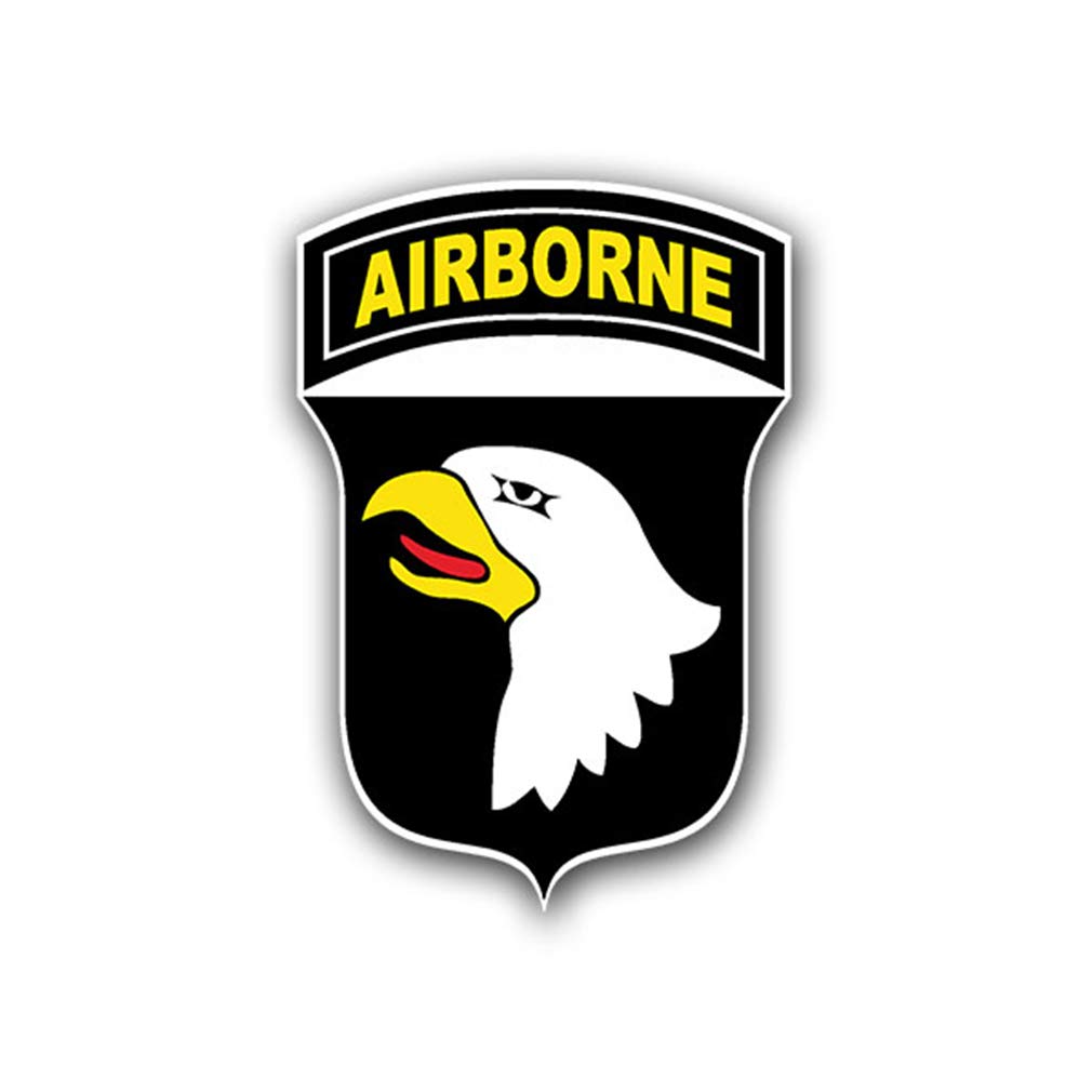 Aufkleber/Sticker Airborne 101 US Luftlandedivision Wappen 10x7cm A741 von Copytec
