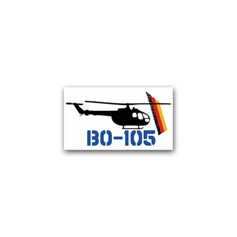Aufkleber/Sticker BO 105 Hubschrauber Heeresflieger Heli Pilot 12x7cm A2385 von Copytec