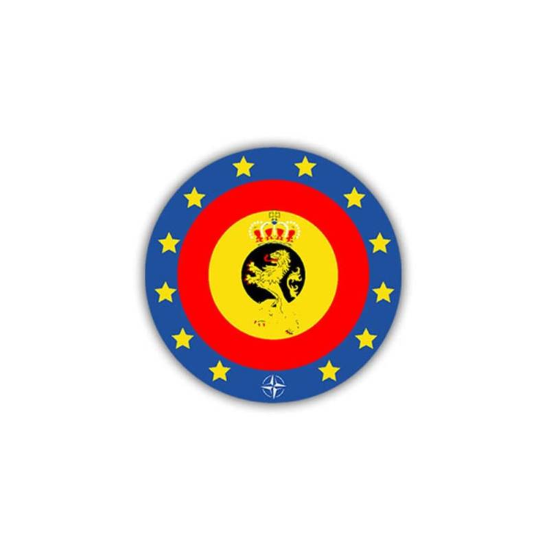 Aufkleber/Sticker Belgische Streitkräfte Van Belgie Wappen Abzeichen 7cm #A1025 von Copytec