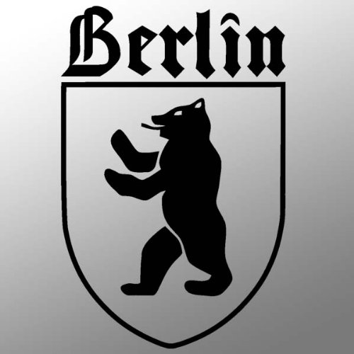 Aufkleber/Sticker Berlin Bär Wappen Hauptstadt Brandenburger Tor 10x5cm #A032 von Copytec