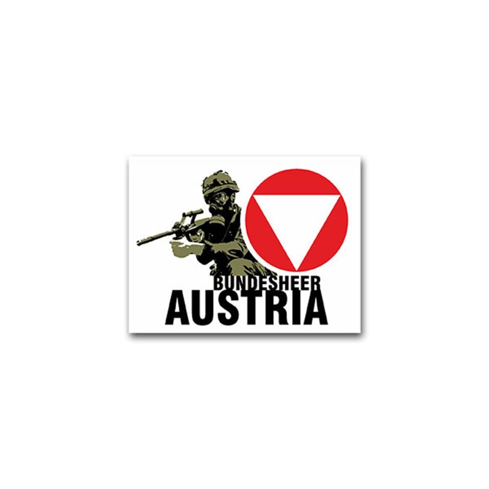 Aufkleber/Sticker Bundesheer Austria Militär Österreich Binnenstaat 9x7cm A2586 von Copytec