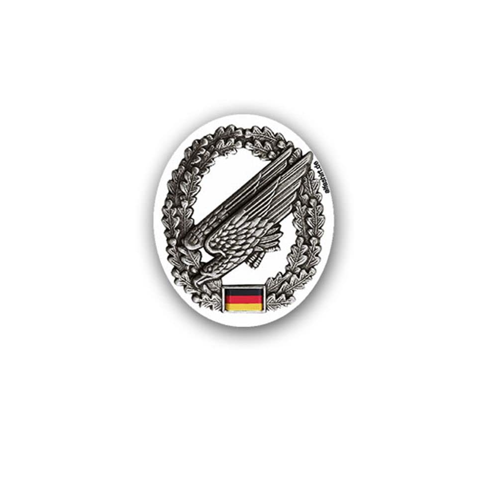 Aufkleber/Sticker Fallschirmjäger Barettabzeichen BW Reservist 7x6cm A1101 Aufkleber/Sticker Fallschirmjäger Barettabzeichen BW Reservist 7x6cm A1101 von Copytec