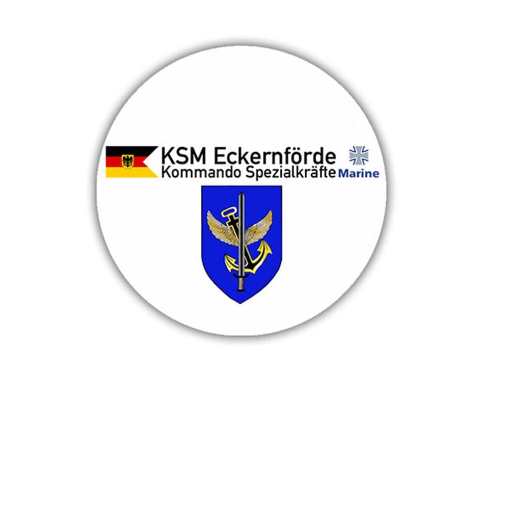 Aufkleber/Sticker KSM Kommando Spezialkräfte Marine Bundesmarine 7x7cm A1557 von Copytec