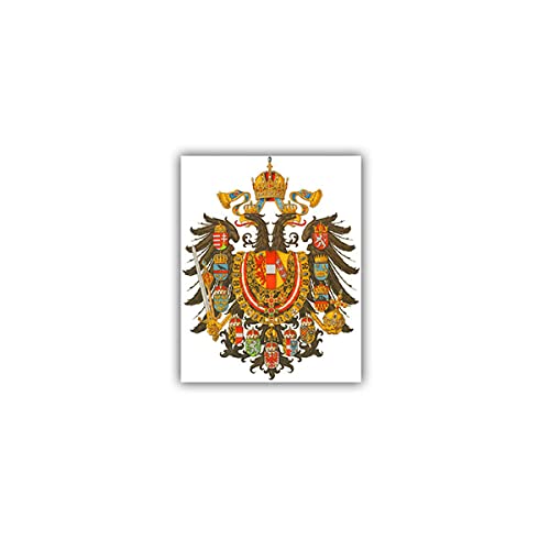 Aufkleber/Sticker Kaisertum Österreich Wappen Abzeichen Emblem 7x5cm A1690 von Copytec