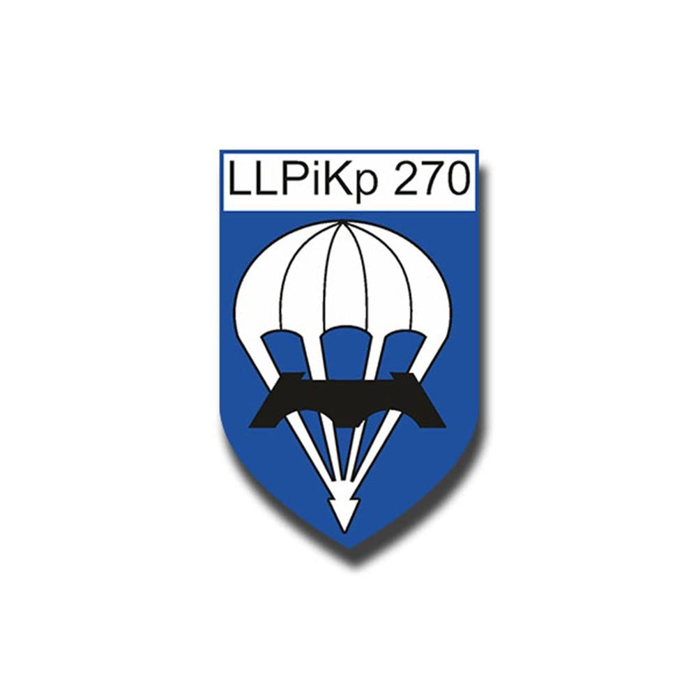 Aufkleber/Sticker LLPiKP 270 Luftlandepionier Heer Seedorf Wappen 5x7cm A871 von Copytec