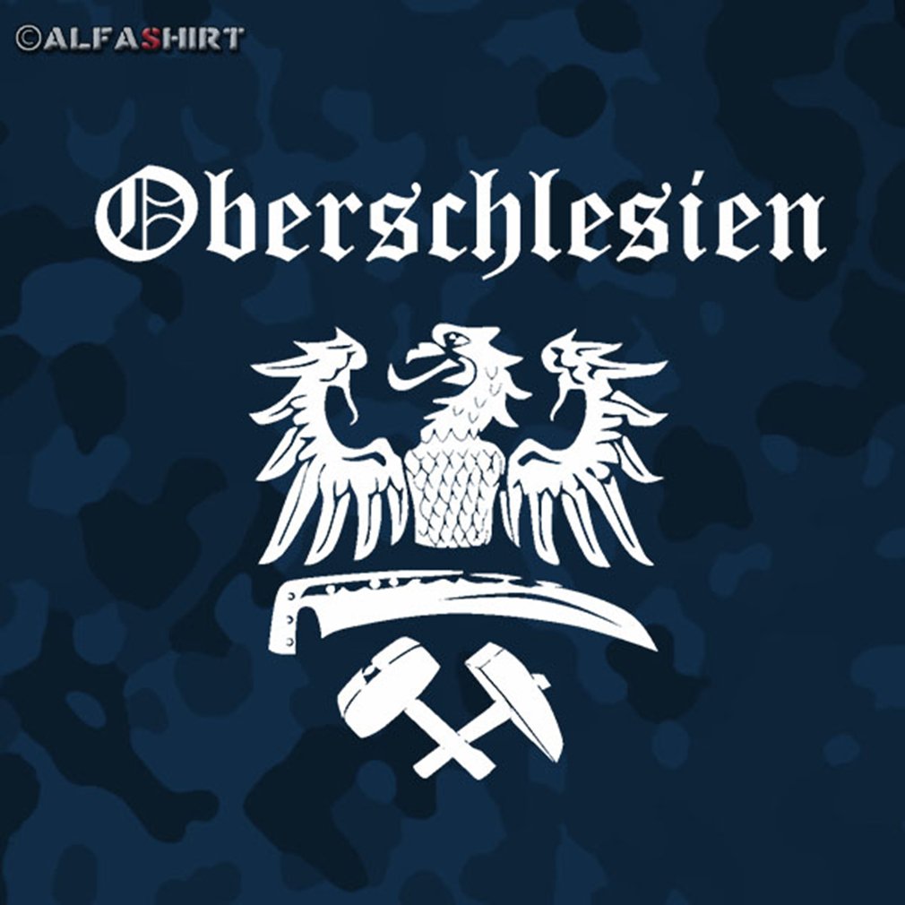 Aufkleber/Sticker Oberschlesien Adler Schlesien Heimat Polen Wappen 20x17cm A541 von Copytec