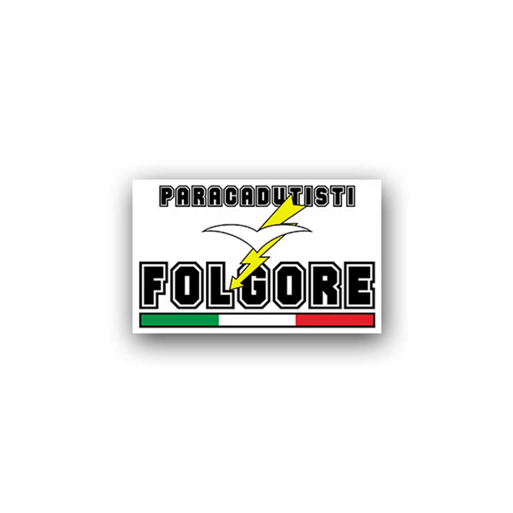 Aufkleber/Sticker Paracadusti Folgore Fallschirmjägerbrigade Italia 11x7cm A1739 von Copytec