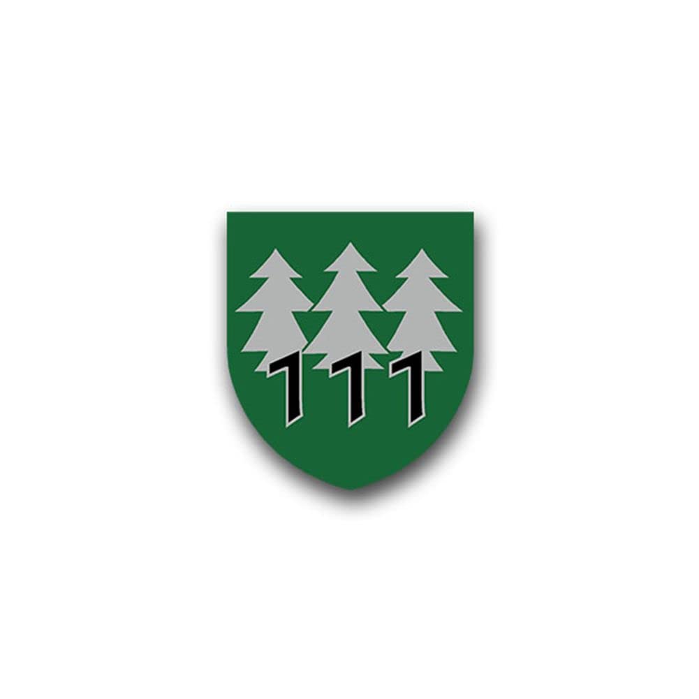 Aufkleber/Sticker PzGrenBtl 111 Panzer Grenadier Wappen BW Bogen 7x6cm A1502 Aufkleber/Sticker PzGrenBtl 111 Panzer Grenadier Wappen BW Bogen 7x6cm A1502 von Copytec