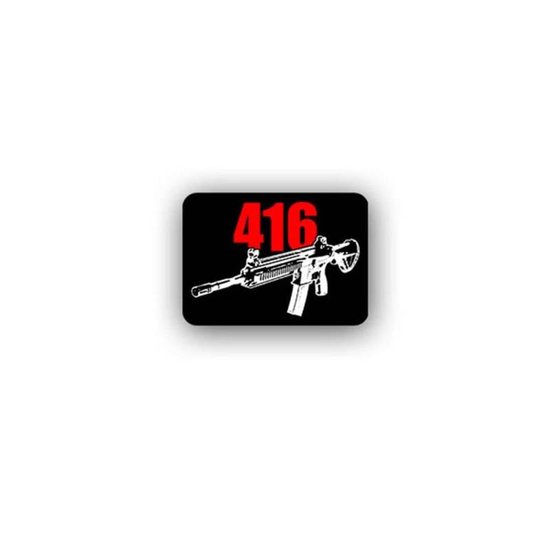 Aufkleber/Sticker Sturmgewehr 416 Gewehr Waffe 5,56x45mm NATO M4 12x7cm A3071 von Copytec
