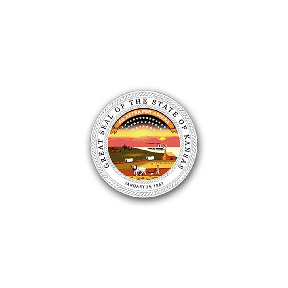 Aufkleber/Sticker The State of Kansas Bundesstaat Amerika USA Fahne 7x7cm#A2209 Aufkleber/Sticker The State of Kansas Bundesstaat Amerika USA Fahne 7x7cm#A2209 von Copytec