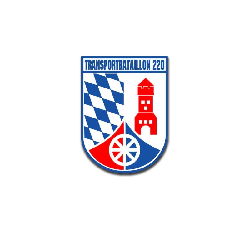 Aufkleber/Sticker Transportbataillon 220 Bundeswehr Wappen TransBtl 7x7cm A5160 von Copytec