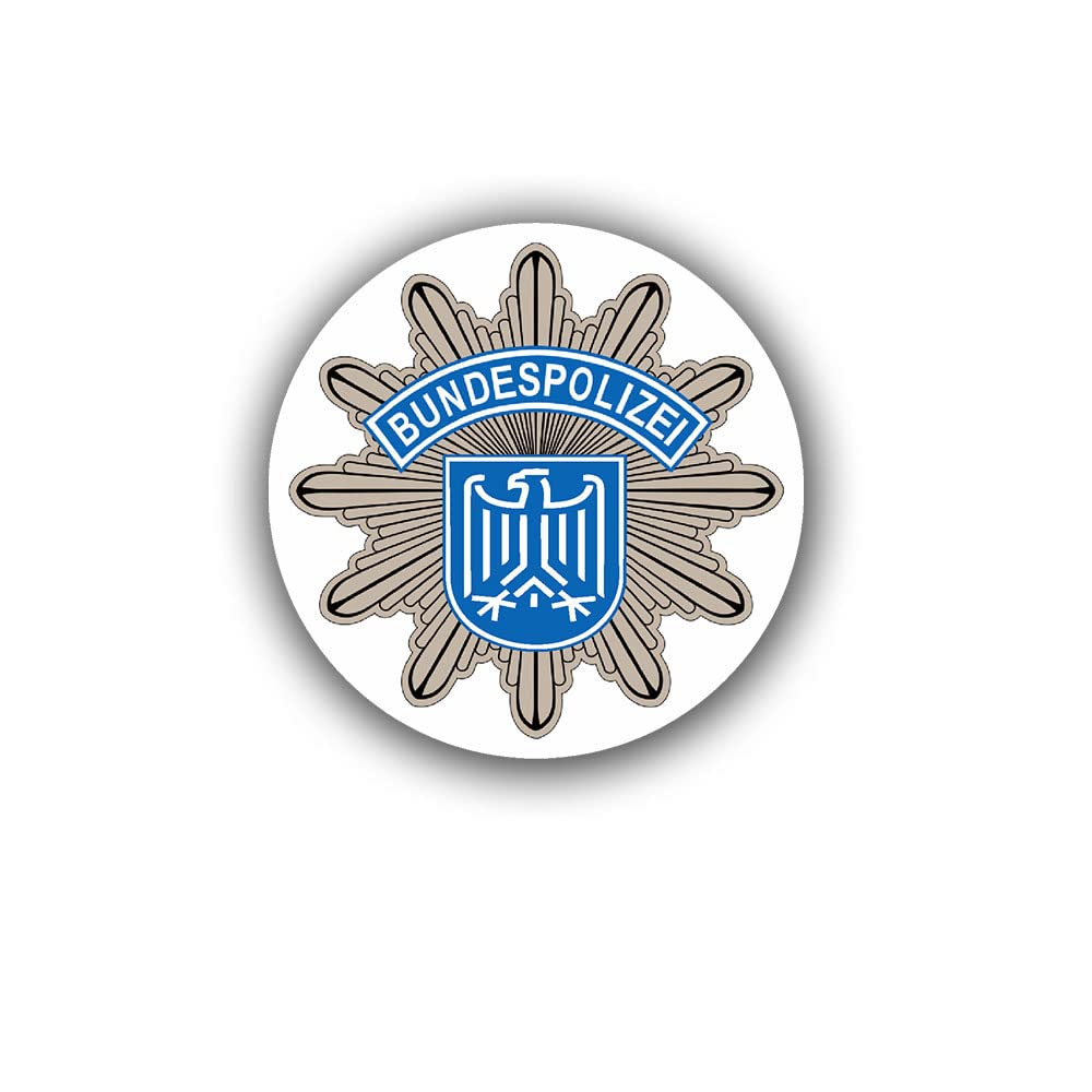 Aufkleber/Sticker Bundespolizei BPOL Bundesrepublik Deutschland 7x7cm A1850 von Copytec