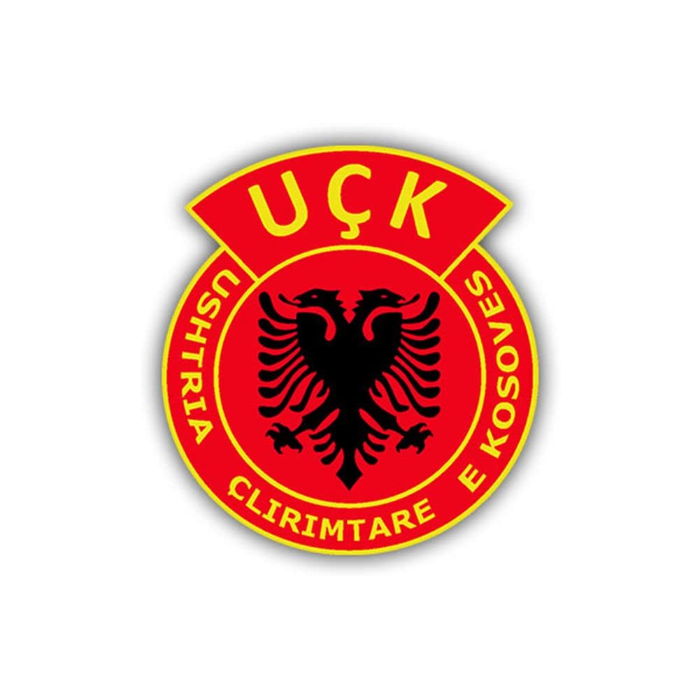 Aufkleber/Sticker UCK Ushtria Clirimatre E Kosoves Wappen Abzeichen 6cm A685 von Copytec