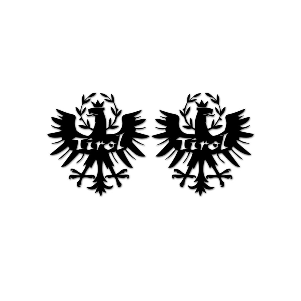 Aufkleber Set Süd Tiroler Adler Österreich Wappen Embleme 2X je 10cm #A6300 von Copytec