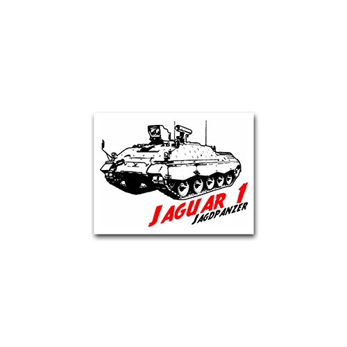 Copytec Aufkleber/Sticker -Jaguar 1 Jagdpanzer Bundeswehr Bundesheer Raketenwerfer Heer Deutschland Panzer Einheit Militär PzFz Panzerfahrzeug Kettenfahrzeug 9x7cm #A2184 von Copytec