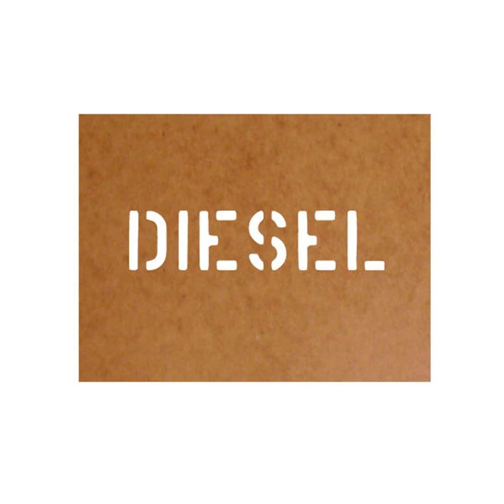 Diesel Kraftstoff Treibstoff Schablone Ölkarton Lackierschablone 2,5x11cm #15100 von Copytec