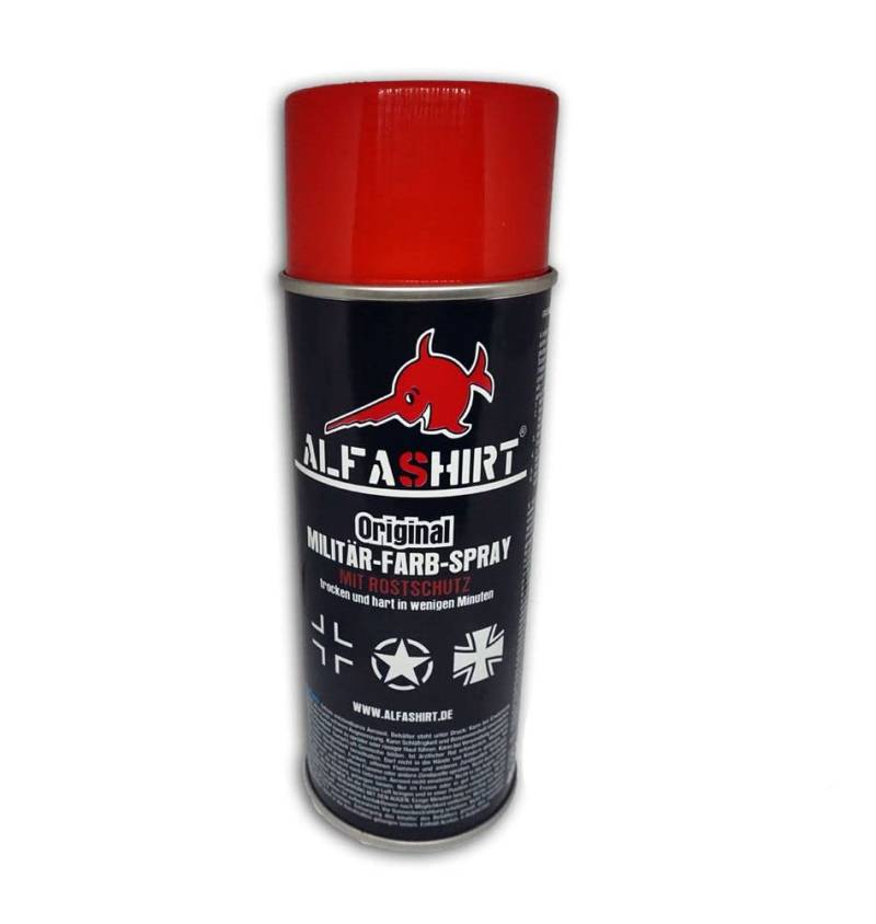 Farbspray RAL 3000 Feuerrot glänzend Signal Farbe Notaus Verbot DIN 4844#25379 von Copytec