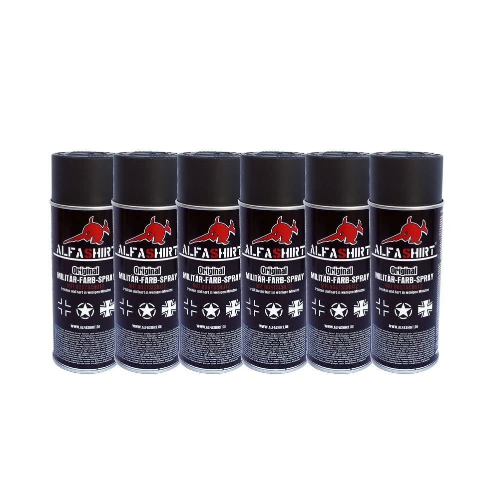 Farbspray RAL 7019 Luftwaffe Wh Set x6 17640 Luftwaffengrau Farb Spray #25391 von Copytec