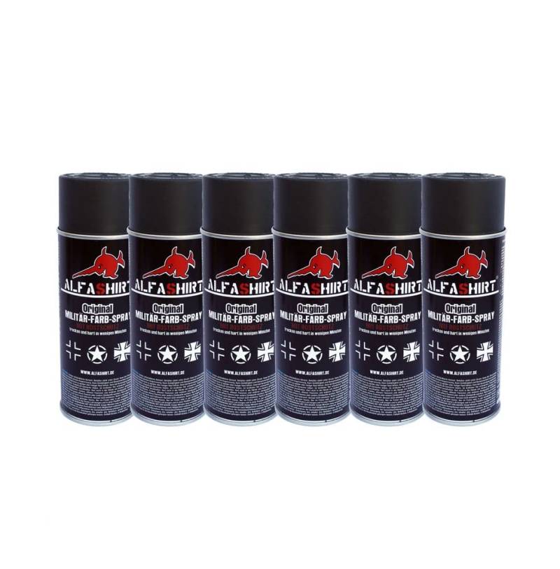 Farbspray RAL 7019 Luftwaffe Wh Set x6 17640 Luftwaffengrau Farb Spray #25391 von Copytec