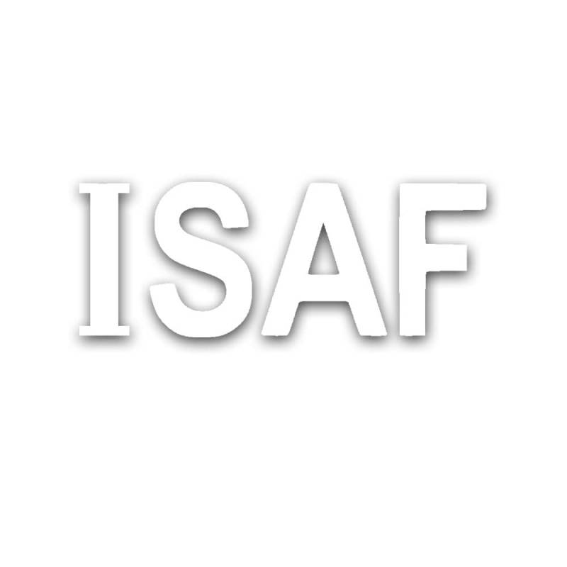 ISAF Schriftzug Buchstaben NATO International Security Force 50x19cm #A5211 von Copytec