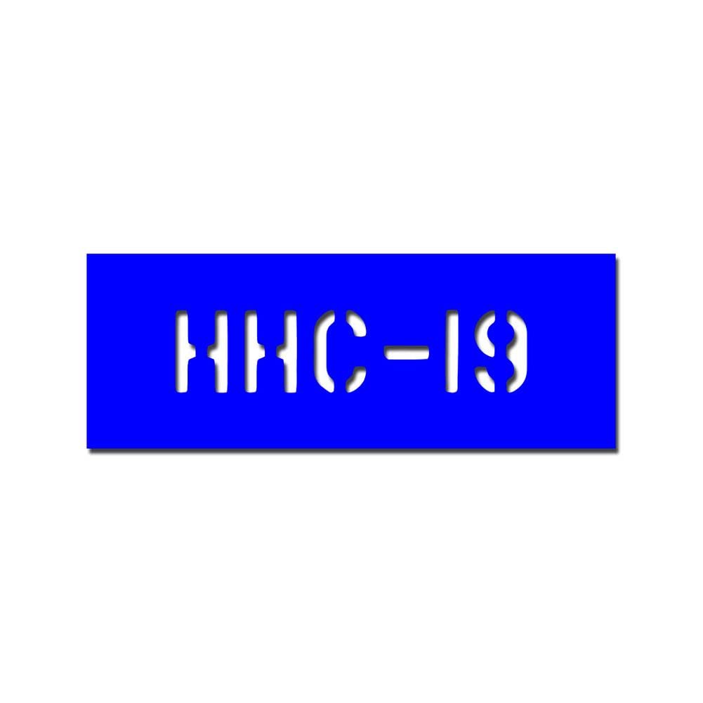 Lackierschablonen Aufkleber HHC-19 US Army Stencil Schablone 21x5cm #A4718 von Copytec