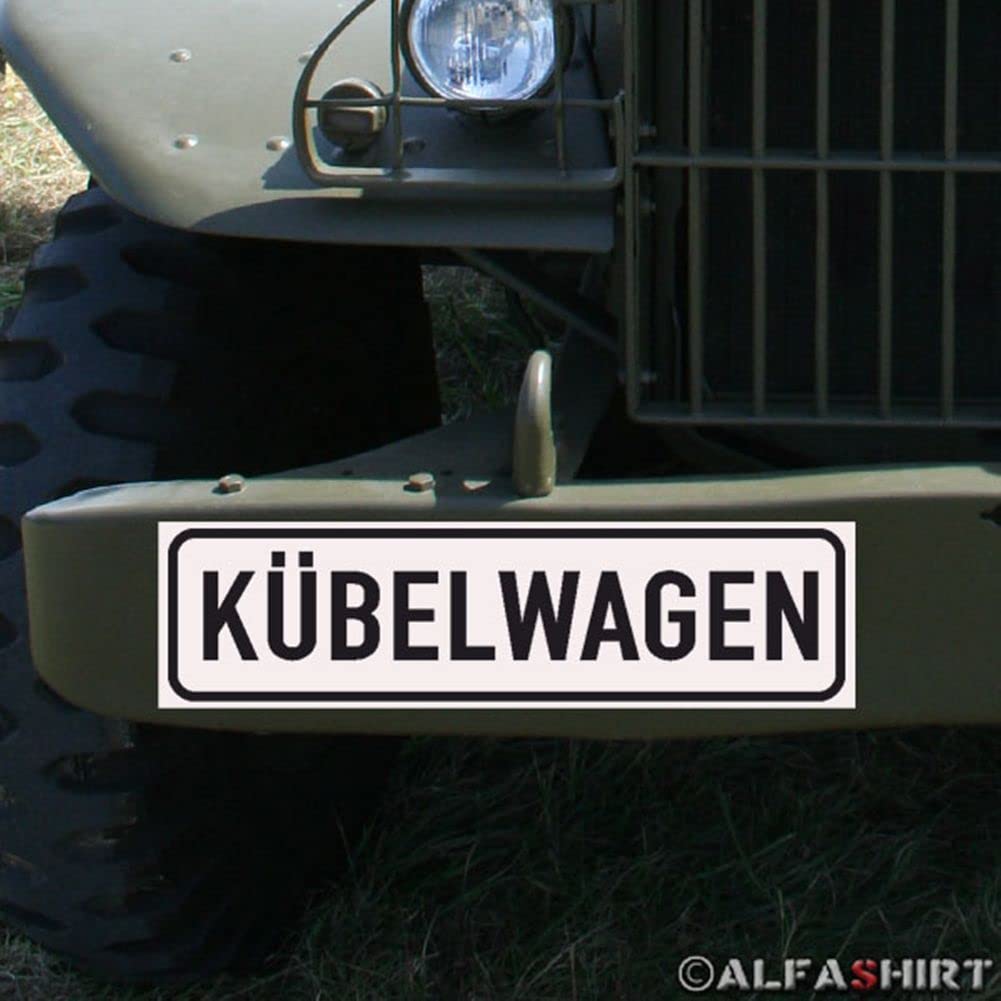 Magnetschild Kübelwagen für KFZ Fahrzeuge passend für Typ 181 Kübel #A166 von Copytec