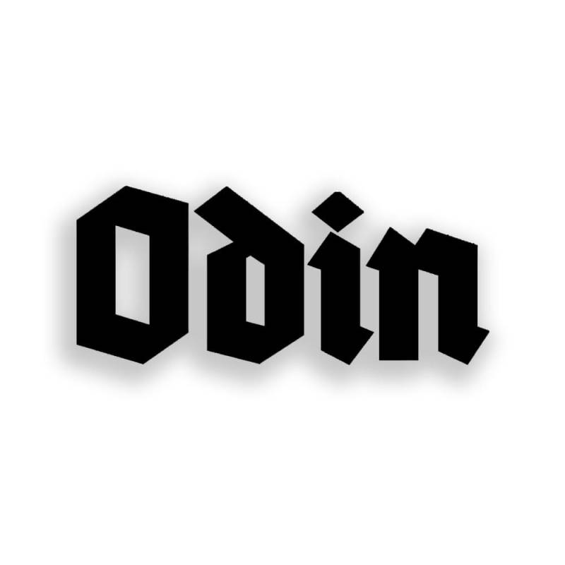 Odin Sticker Aufkleber Namen Schriftzug Wikinger Gott Bundeswehr 10x4cm A6287 von Copytec