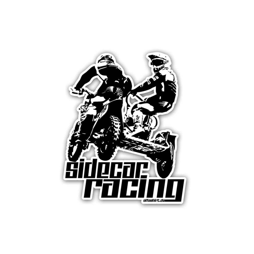 Sidecar Racing Motorradbekleidung Motocross Seitenwagen Motorsport MX 7cm#A5931 von Copytec