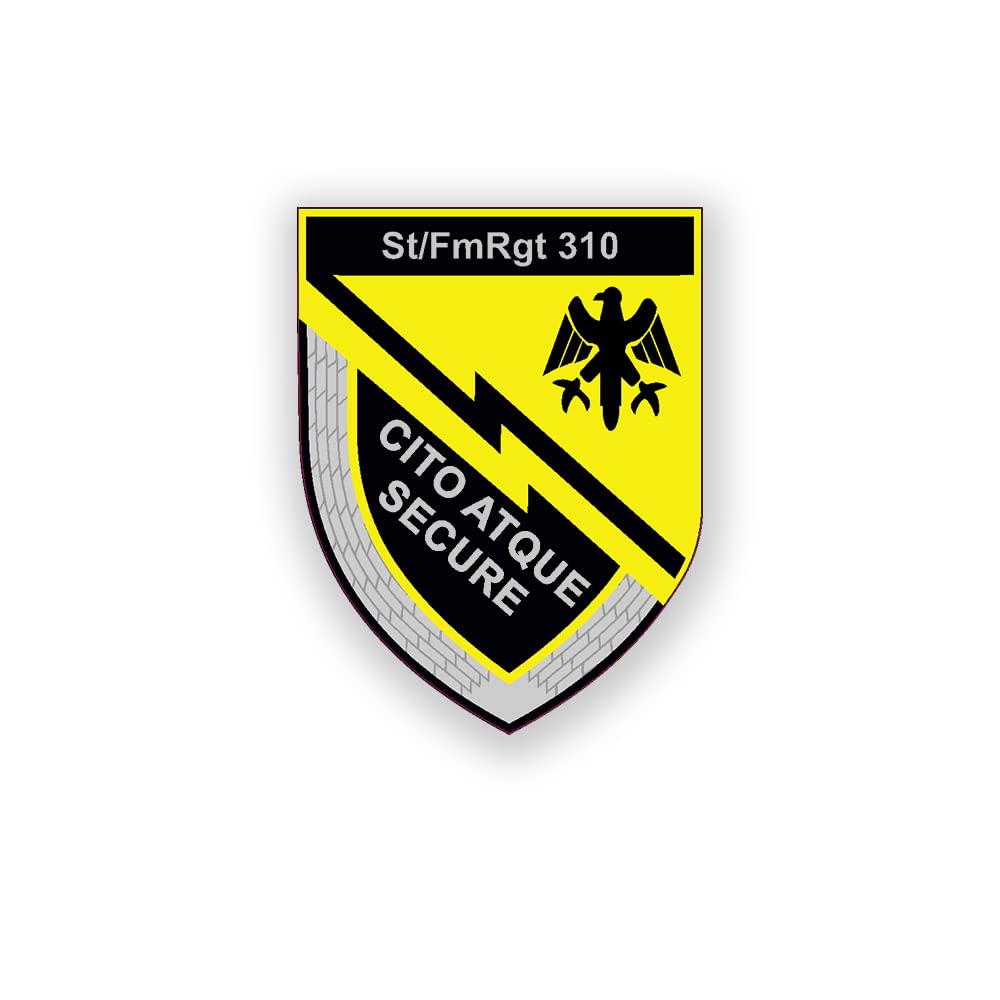 St-FmRgt 310 Stab Fermelde Regiment Aufkleber Sticker Koblenz Funker 7x5cm#A4455 St-FmRgt 310 Stab Fermelde Regiment Aufkleber Sticker Koblenz Funker 7x5cm#A4455 von Copytec