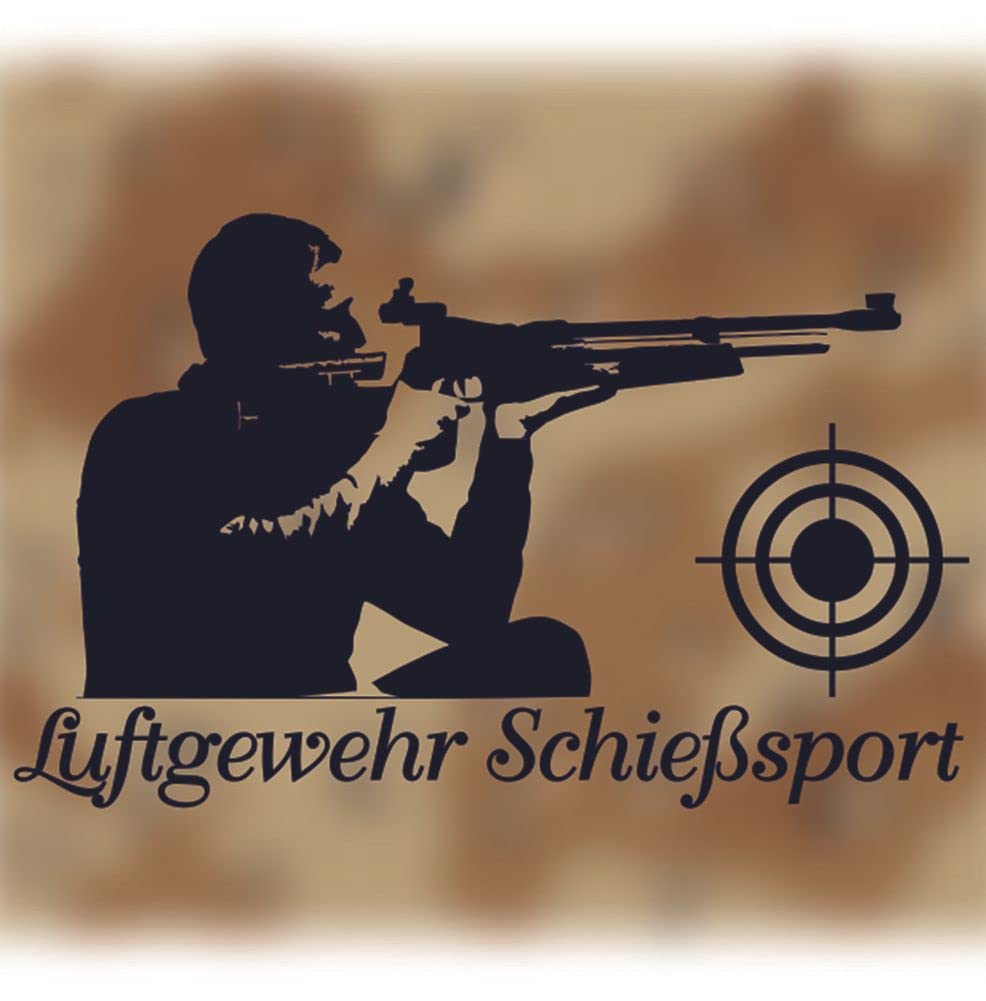 Sticker Aufkleber Luftgewehr Schießsport Sportschütze Schütze 26x16cm A078 von Copytec