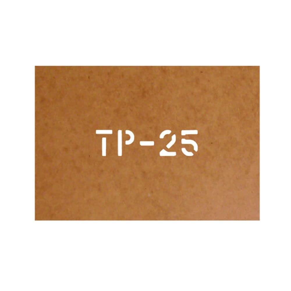 TP-25 Schablone Ölkarton Lackierschablone 2,5x13cm # 15182 von Copytec