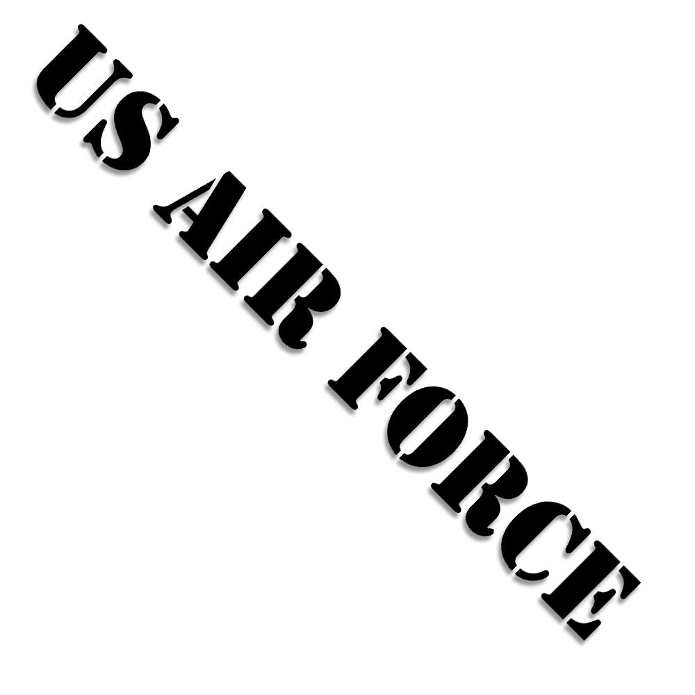 US Air Force Aufkleber Beschriftung USAF Schrift Sticker 8,5x80cm A5660 von Copytec