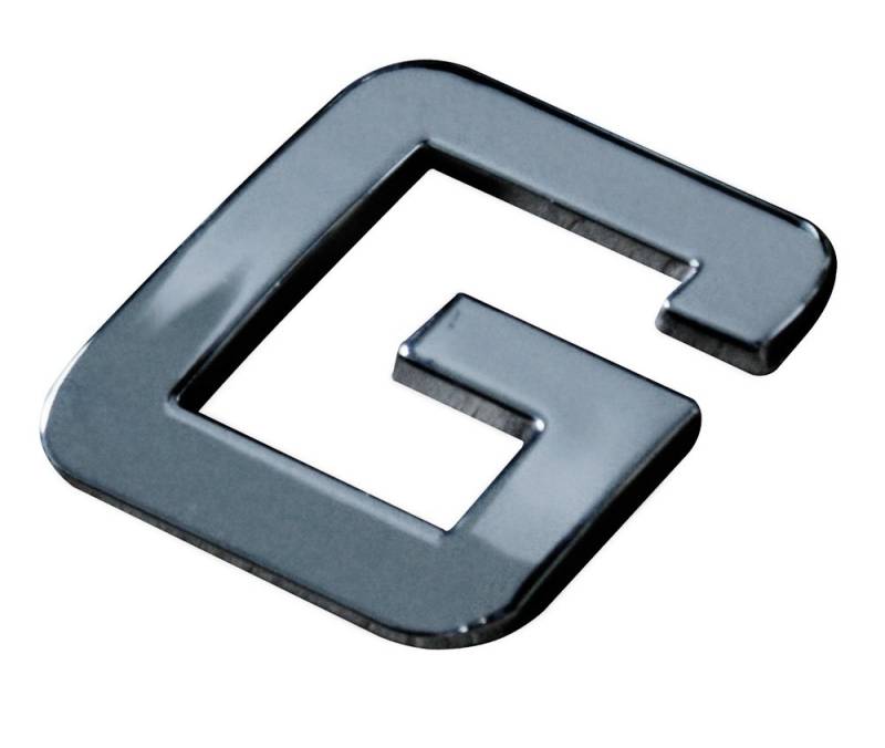 Cora 000115007 Buchstabe G, selbstklebend, chrom, 3d von CORA