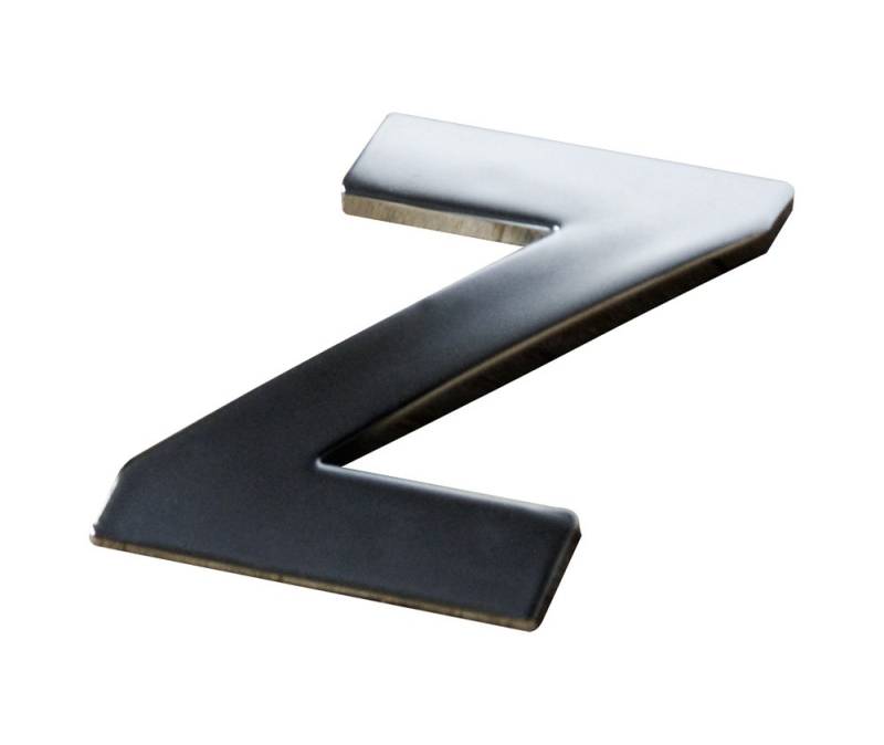 Cora 000115026 Buchstabe Z, selbstklebend, chrom, 3d von CORA