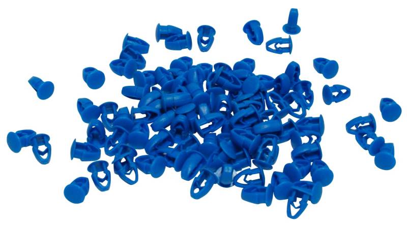 Cora 000116017-Set 100 Elemente de fixation für Nummernschilder, blau von CORA