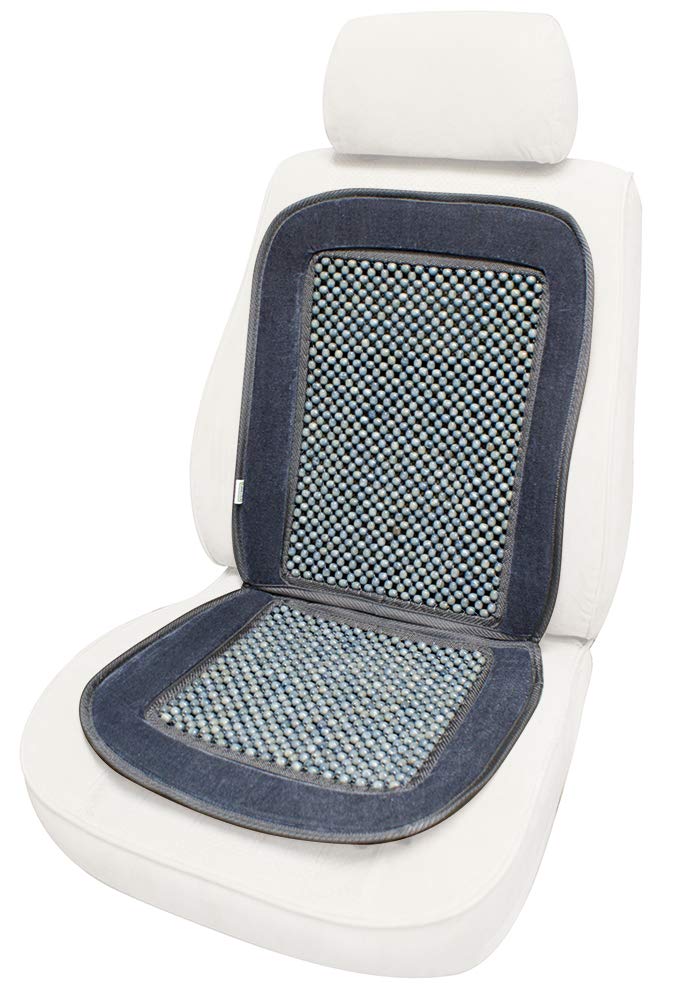 Cora 000127454 Autositzauflage mit kleinen Perlen, Grau von CORA