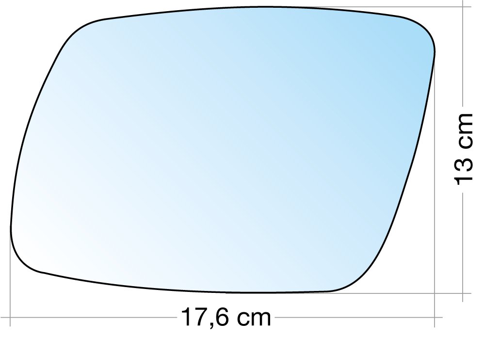 Cora 3319190 Spiegelglas mit Platte, Links, verchromt von Cora