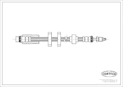 Corteco 19018887 Bremsschlauch von Corteco