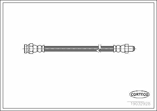 Corteco 19032928 Bremsschlauch von Corteco