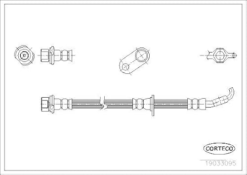 Corteco 19033095 Bremsschlauch von Corteco