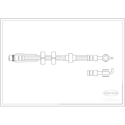 Corteco 19035904 Bremsschlauch von Corteco