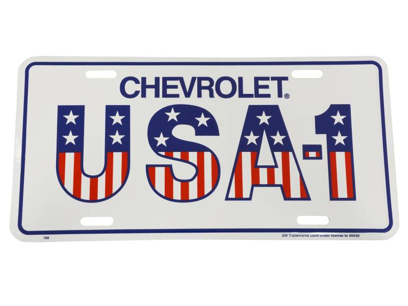 Corvette Central Das usa-1 Korvette Chevrolet Nummernschild schmücken(schützen Sich,wehren ab) von Corvette Central