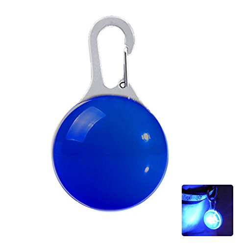 Cosmos 2W führte hängende Perle sichtbare Hundekatze Haustier-Sicherheits-Wölbungs-Klipp-Anhänger mit LED-blinkendem Licht ( Color : Blue ) von Cosmos