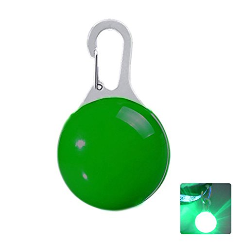 Cosmos 2W führte hängende Perle sichtbare Hundekatze Haustier-Sicherheits-Wölbungs-Klipp-Anhänger mit LED-blinkendem Licht ( Color : Grün ) von Cosmos
