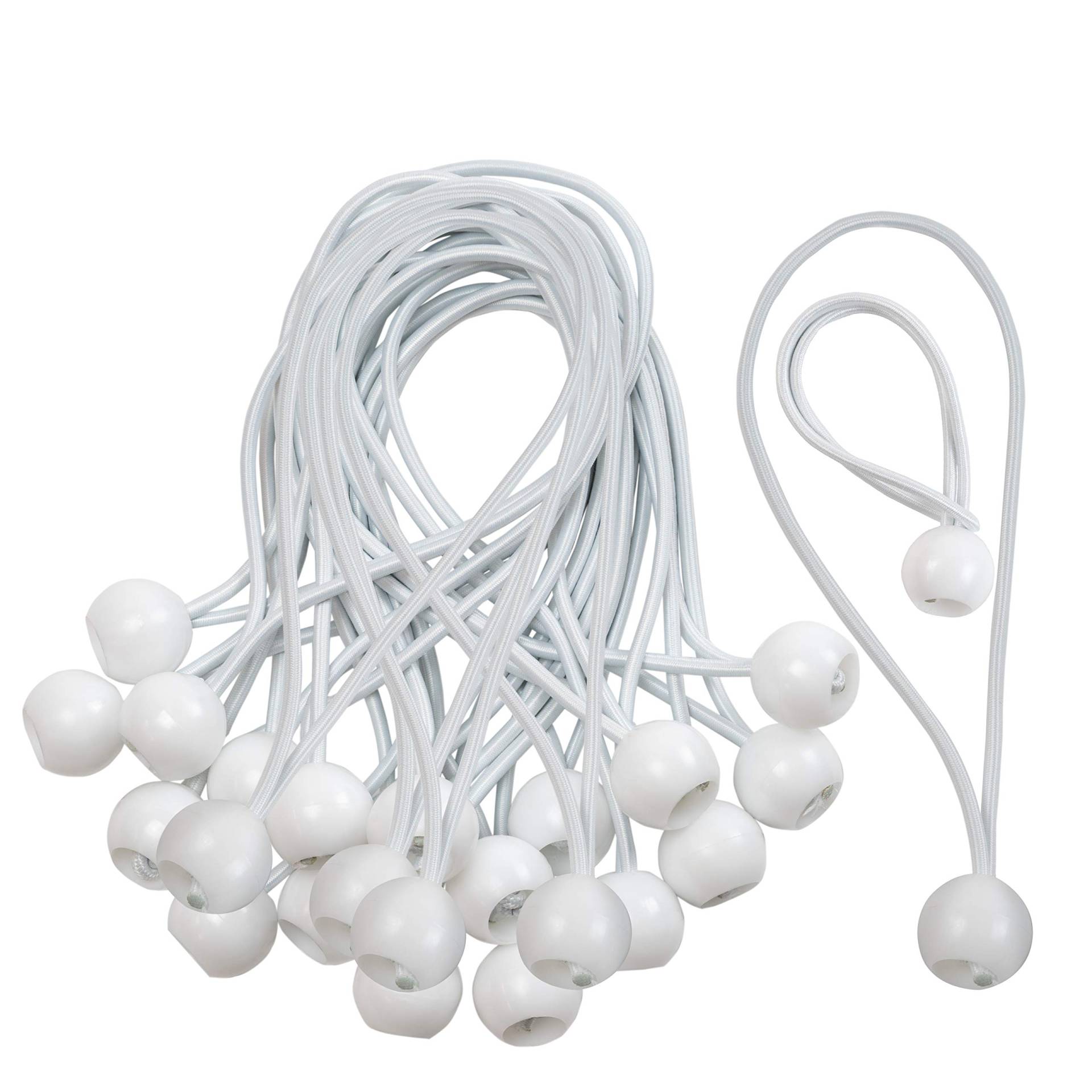 CoverUp! 25 Planenspanner mit Kugel für Banner, Planen, Pavillions, Zelte | Expanderschlingen, Planenhalter, Gummispanner, Zeltgummis, Spanngummis CoverUp! 25 Planenspanner mit Kugel für Banner, Planen, Pavillions, Zelte | Expanderschlingen, Planenhalter, Gummispanner, Zeltgummis, Spanngummis von CoverUp!