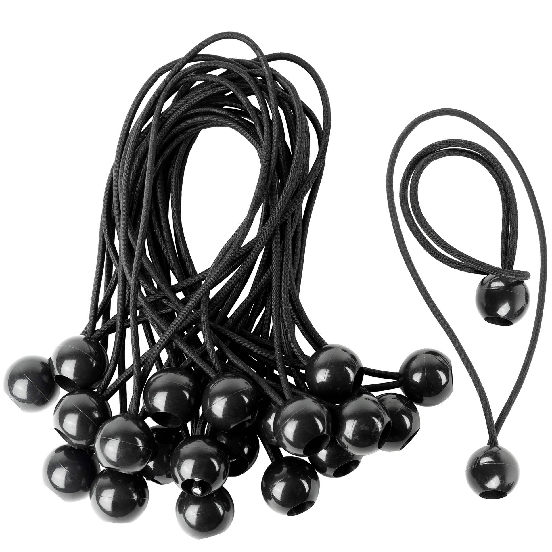 CoverUp! 25 Planenspanner mit Kugel für Banner, Planen, Pavillions, Zelte | Expanderschlingen, Planenhalter, Gummispanner, Zeltgummis, Spanngummis CoverUp! 25 Planenspanner mit Kugel für Banner, Planen, Pavillions, Zelte | Expanderschlingen, Planenhalter, Gummispanner, Zeltgummis, Spanngummis von CoverUp!