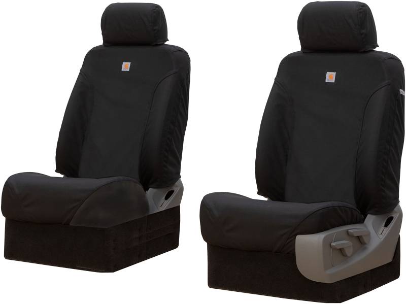Covercraft Carhartt Super Dux SeatSaver Custom Sitzbezüge | SSC2403COBK | 1. Reihe Schalensitze | Kompatibel mit Toyota Tacoma 2009–2015 | Schwarz von Covercraft