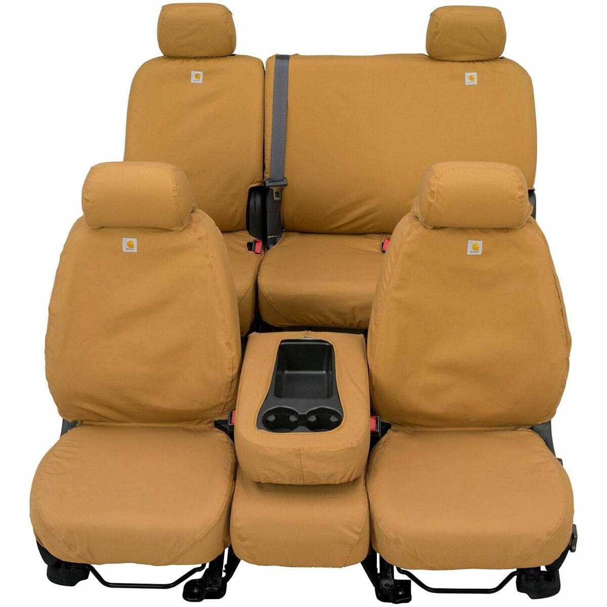 Covercraft - SSC2509CABN Carhartt SeatSaver Sitzbezug für ausgewählte Toyota Tacoma-Modelle – Entengewebe (braun) von Covercraft
